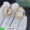 Messika Move Romane Hoop Earrings Diamond Rose Gold