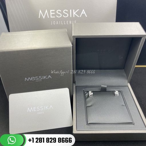 Messika Move Romane Mini Hoops Earrings Diamond White Gold