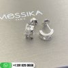 Messika Move Romane Mini Hoops Earrings Diamond White Gold