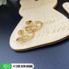 Move Classique mini diamond hoop earrings for women 10050-YG