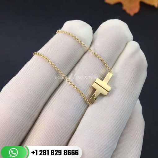 tiffany t pendant 18k gold