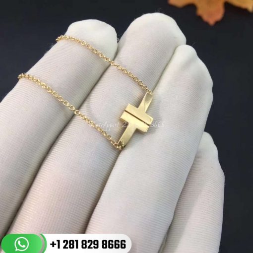 tiffany t pendant 18k gold