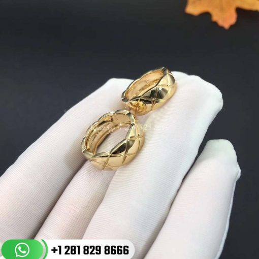 Chanel Coco Crush Ring Quilted Motif Small Version 18k Yellow Gold