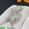 Chanel Coco Crush Ring Quilted Motif Small Version 18k White Gold