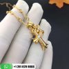 Chrome Hearts 18k Gold Paved Diamond Cross