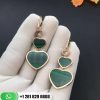 Chopard Happy Hearts Earrings Diamonds Malachite 837482-5113