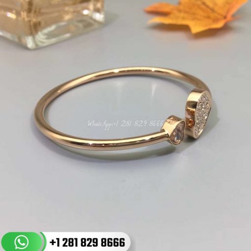 Chopard Happy Hearts Bangle 18k Gold Diamonds @857482-5900