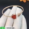 Happy Hearts Bangle Diamond & Red Stone @857482-5700