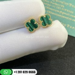 van-cleef-arpels-sweet-alhambra-earstuds-yellow-gold-malachite