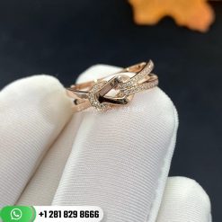 Fred Chance Infinie Ring Small Model 18k Pink Gold and Diamonds - 4B0882 | Custom Jewelry