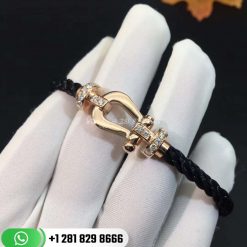 Fred Force 10 Bracelet 18k Pink Gold and Diamonds Large Model -0B0030-6B0111