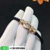 Fred Force 10 Bracelet 18k Pink Gold and Diamonds Large Model -0B0030-6B0111