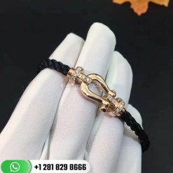 Fred Force 10 Bracelet 18k Pink Gold and Diamonds Large Model -0B0030-6B0111