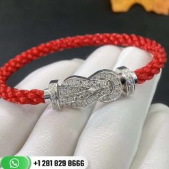 Fred Chance Infinie Bracelet 18k White Gold and Diamonds Large Model -0B0103-6B0217