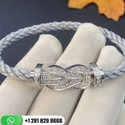 Fred Chance Infinie Bracelet 18k White Gold and Diamonds Large Model -0B0103-6B0111