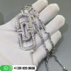 Bvlgari Parentesi 18k Gold Pendant Necklace with Full Pavé Diamonds