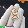 Roman Lucky Turntable Necklace in 18K Gold with Diamonds. 17.71″ (45 cm) long.
