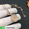 Roman Lucky Turntable Necklace in 18K Gold with Diamonds. 17.71″ (45 cm) long.