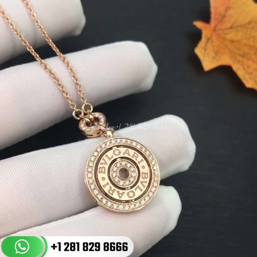 Roman Lucky Turntable Necklace in 18K Gold with Diamonds. 17.71″ (45 cm) long.