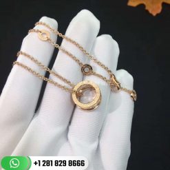 REF . 353795 B.zero1 Design Legend necklace with pendant, both in 18 kt rose gold.