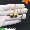 REF . 350055 CL857028 B.zero1 pendant with chain in 18 kt yellow gold with pavé diamonds on the edges.14.96-17.70″ (38-45cm) long.