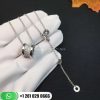 REF . 346167 B.zero1 necklace with 18 kt white gold chain and pendant in 18 kt white gold set with pavé diamonds on the spiral.