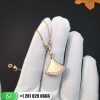 REF . 350074 CL857031 DIVA necklace in 18 kt yellow gold with pavé diamonds.