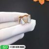 REF . 349788 DIVAS’ DREAM ring in 18 kt rose gold, set with mother-of-pearl elements and pavé diamonds.