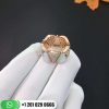 REF . 349788 DIVAS’ DREAM ring in 18 kt rose gold, set with mother-of-pearl elements and pavé diamonds.