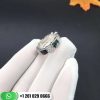 REF . AN857900 Serpenti Viper band ring in 18 kt white gold set with grey mother-of-pearl elements and pavé diamonds (0.43 ct).