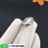 REF . 353378 Serpenti Viper band ring in 18 kt white gold set with demi pavé diamonds (0.25 ct).