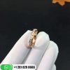 REF . 349700 Serpenti wedding band in 18kt rose gold with pavé diamonds.