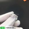 REF . 354707 Serpenti 18 kt white gold ring set with pavé diamonds.