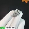 REF . 345209 Serpenti one-coil ring in 18 kt white gold, set with full pavé diamonds.