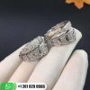REF . 345209 Serpenti one-coil ring in 18 kt white gold, set with full pavé diamonds.