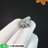 REF . 345209 Serpenti one-coil ring in 18 kt white gold, set with full pavé diamonds.
