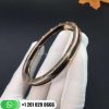 REF . 352998 B.zero1 bangle bracelet in 18 kt rose gold and cermet.