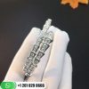 REF . 351844 Serpenti one-coil slim bracelet in 18 kt white gold, set with full pavé diamonds.
