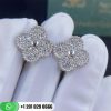 Van Cleef & Arpels Vintage Alhambra Earrings White Gold Diamond