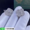 Van Cleef & Arpels Vintage Alhambra Earrings White Gold Diamond