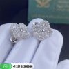 Van Cleef & Arpels Vintage Alhambra Earrings White Gold Diamond