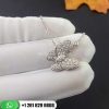 VCARO3M400 Two Butterfly pendant, white gold, round and marquise-cut diamonds; diamond quality DEF, IF to VVS.