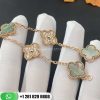 Van Cleef & Arpels Vintage Alhambra Bracelet 5 Motifs Diamond Mother-of-pearl VCARP2R100