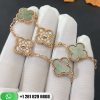 Van Cleef & Arpels Vintage Alhambra Bracelet 5 Motifs Diamond Mother-of-pearl VCARP2R100