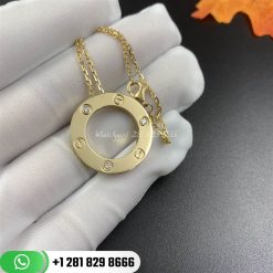 cartier love necklace 3 diamonds