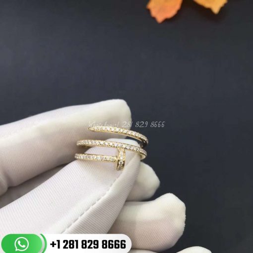 Cartie Juste Un Clou Ring Yellow Gold Diamonds -B4211900