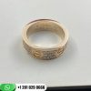 Cartie Love Wedding Band Diamond-paved Pink Gold 6mm - B4087600