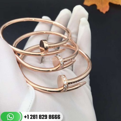 Cartier Juste Un Clou Bracelet Pink Gold Diamonds - B6048517