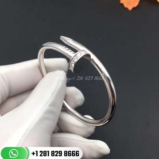 Cartier juste un clou bracelet white gold diamonds b6048717 (4)