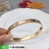 Cartier Love Bracelet 4 Diamonds Pink Gold Diamonds - B6036017